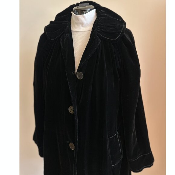 Studio-M Ruched Collar layering-piece soft velvet-feel holiday corpcore XL glam - Picture 6 of 14